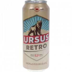 Ursus Retro bere nepasteurizata 5.3% alcool doza 0.5 l