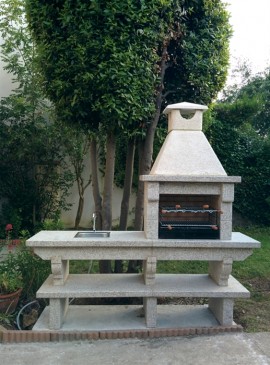 Barbecue en pierre Moderne avec Evier AV35M