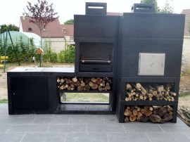 Barbecue Moderne avec Four et Evier AV80M