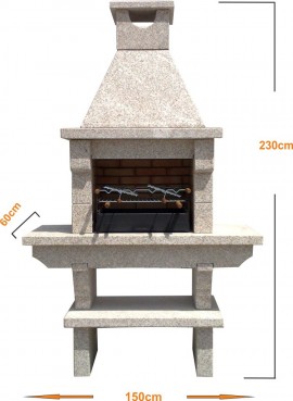 Barbecue vertical pierre en ligne PR4020F