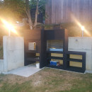 BARBECUE LIGNE MODERNE AVEC FOUR ET EVIER AV100M