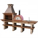 Barbecue en Pierre et Four a Bois Maximus AV245F