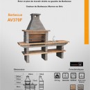 Barbecue fixe en pierre reconstituée pour jardin AV370F