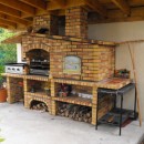 Barbecue Rustique avec Four et évier FR001F