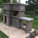 Barbecue en Pierre et Four a Bois pour jardin PR4740F