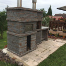 Barbecue en Pierre et Four a Bois pour jardin PR4740F