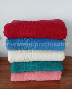 Set 5 Prosoape groase, 550g/mp 100% din bumbac Pakistanez, de fata 48x85 cm, cod P52 - Prosoape din bumbac