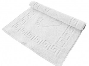 Set 5 prosoape de picioare greek border, 50x77 cm, 100% din bumbac Pakistanez, 700g/mp, cod P 90- Prosoape bumbac