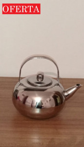 Ceainic din otel inoxidabil pentru ceai/cafea/ierburi Argintiu - 2 l