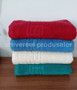 Set 6 Prosoape de baie groase, 550g/mp 100% bumbac Pakistanez, 67x135 cm, cod P33 - Prosoape din bumbac
