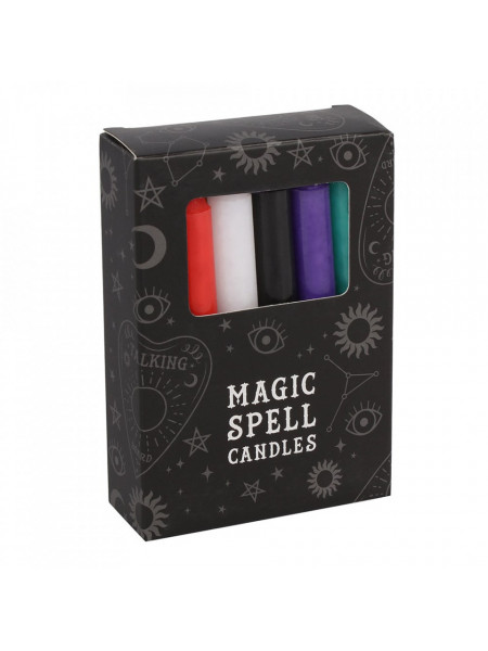 Set 12 lumanari magice pentru ritualuri - protectie, vindecare, iubire, succes, prosperitate, incredere, intelepciune