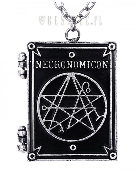 Pandantiv gotic pentru poza, locket, in forma de carte, Necromicon