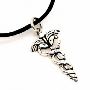 Pandantiv talisman Caduceu argint