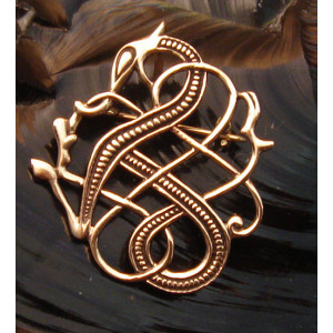 Brosa bronz Dragon Medieval