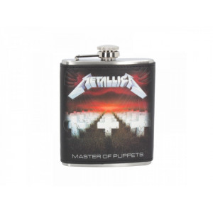 Butelcuta (plosca) inox pentru bauturi alcoolice Metallica - Master of Puppets