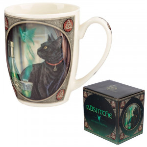 Cana din portelan pisicuta Absinthe - Lisa Parker