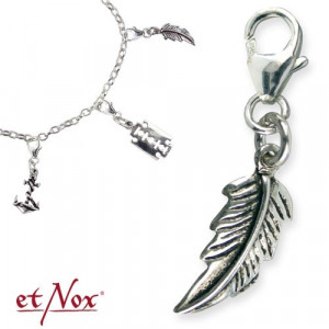 Charm argint pentru bratara Pana