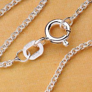 Lantisor argint zale rotunde, lungime 60cm, grosime 1.5 mm