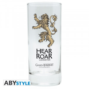 Pahar sticla licenta game of Thrones - Casa Lannister