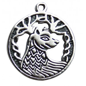 Pandantiv placat argint zodiac celtic Alban Elfed 9 Sep-01 Oct