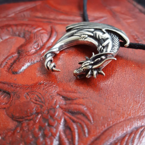 Pandantiv talisman Dragon - argint