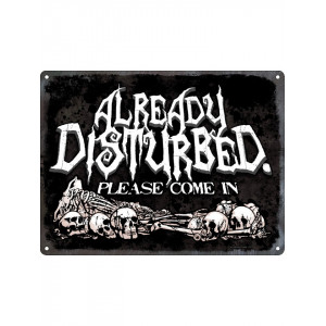 Placuta decorativa metal Already Disturbed 20 cm