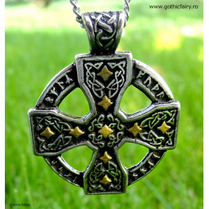 Runic Celtic Cross Pendant