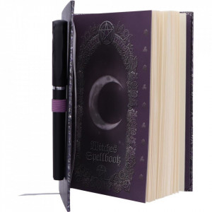 Set agendă / jurnal cu copertă în relief și pix Cartea vrăjilor