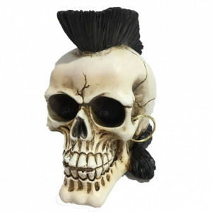Statueta craniu Punk's not dead 16 cm