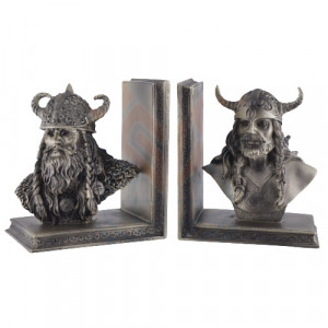 Suport lateral de carti - book end - Razboinici vikingi 15cm
