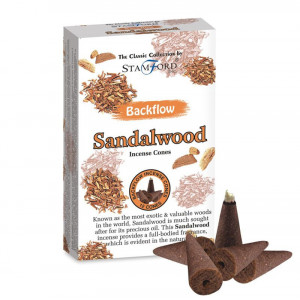 Conuri parfumate backflow Stamford Clasic - Santal