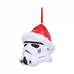Decoratiune cu agatatoare licenta Star Wars - Stormtrooper Mos Craciun 8.3cm