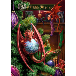 Felicitare Crăciun Dragonei harnici