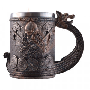 Halba viking Drakkar - bronz