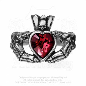 Inel gotic Claddagh By Night (L-T)