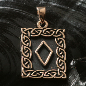Pandantiv bronz rune Ingwaz