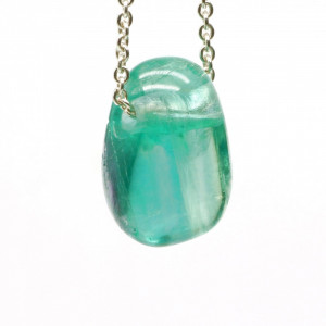 Pandantiv piatra semipretioasa Fluorit Verde 1.8 cm