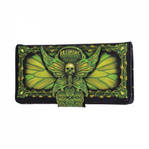 Portofel lung embosat Absinthe - La Fee Verte - 18 cm
