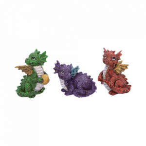 Set statuete Trei dragonei 8.8 cm