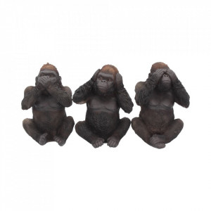 Set statuete Trei gorile intelepte 13 cm