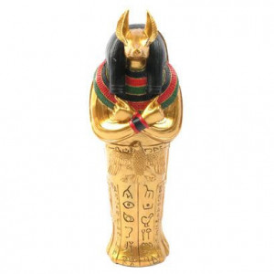 Statueta egipteana Sarcofagul lui Anubis