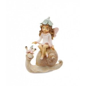 Statueta Flower Fairies - Zana cu melc 10.5cm