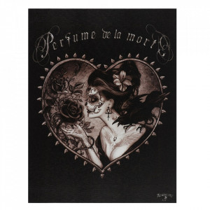 Tablou canvas gotic Perfume de la Mort 19x25cm