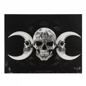 Tablou canvas luna tripla Zeita Intunecata 25x19cm