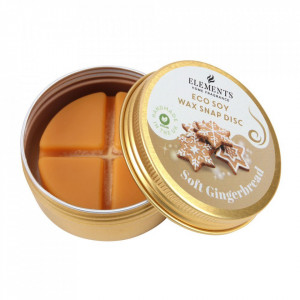 Wax Melt - Disc din ceara de soia cu mix de uleiuri esentiale pentru aromaterapie, Christmas Home - Soft Gingerbread