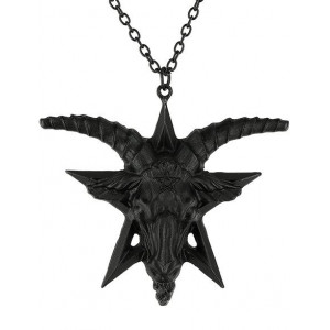 Pandantiv gotic Baphomet - negru