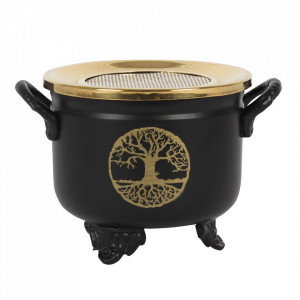 Arzator granule de tamaie cu sita in forma de cazan magic Copacul Vietii