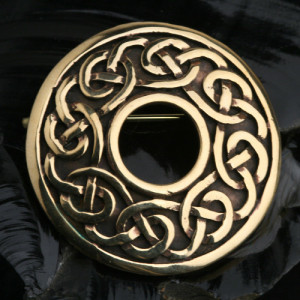 Brosa rotunda bronz Nod Celtic
