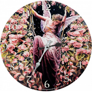 Ceas de perete din lemn Gatekeeper - Sheila Wolk