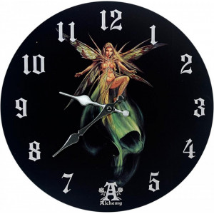 Ceas de perete din lemn zana Absinthe Fairy- Alchemy 34cm